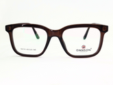 Modern Brown Rectangular Eyeglasses – Lightweight & Durable